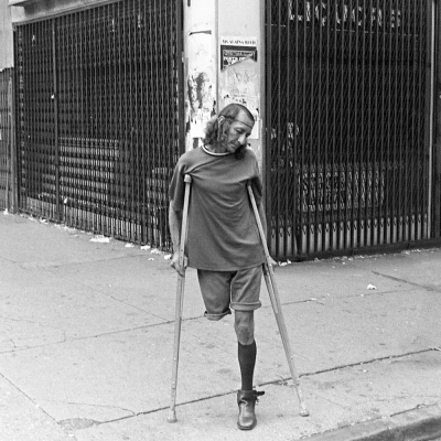 Man on Crutches