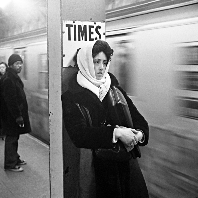 Woman Waiting, Times Square Station