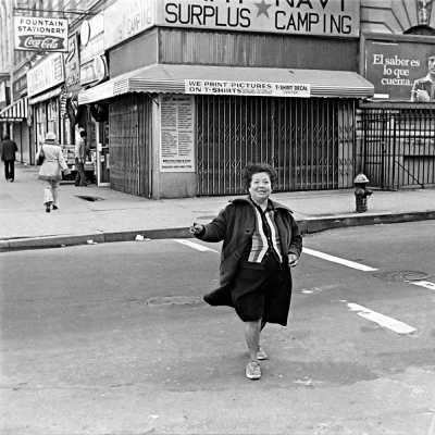 Woman Crossing 96th Street